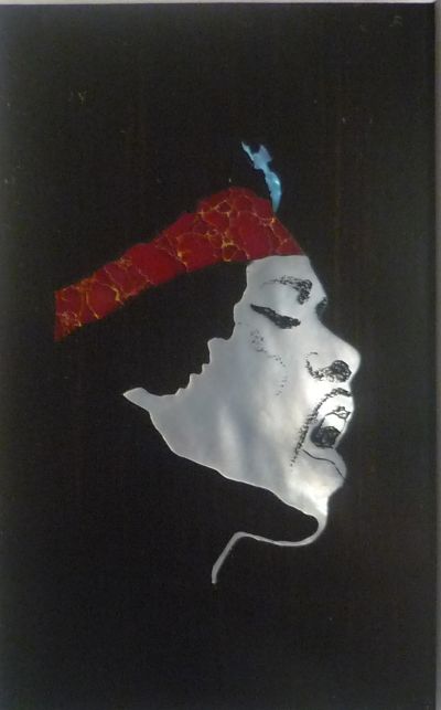 Hendrix headband inlay art